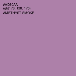 #AD80AA - Amethyst Smoke Color Image
